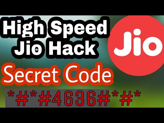 [*#*#4636*#*#] Increase Jio Speed After 1GB Limit