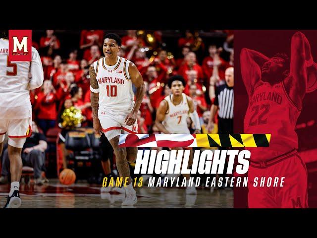 Maryland Men's Basketball Highlights | Maryland 81, Maryland Eastern Shore 66