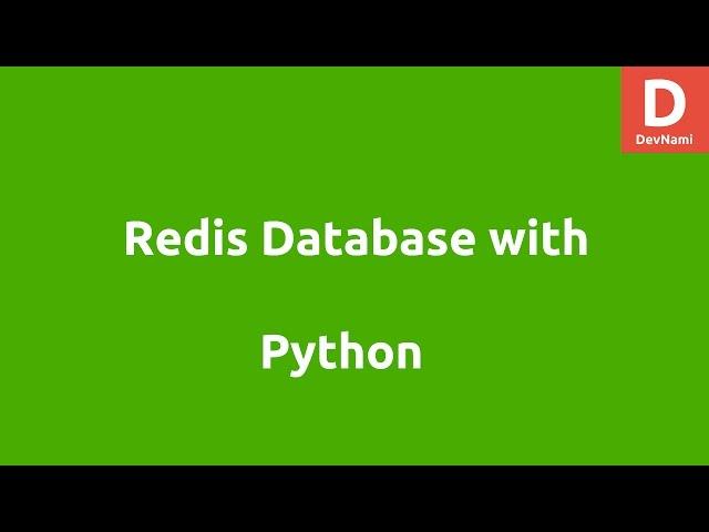 Redis Database and Python