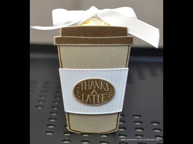 No.303 – Coffee Cup Treat Box - JanB UK Stampin' Up! Demonstrator Independent