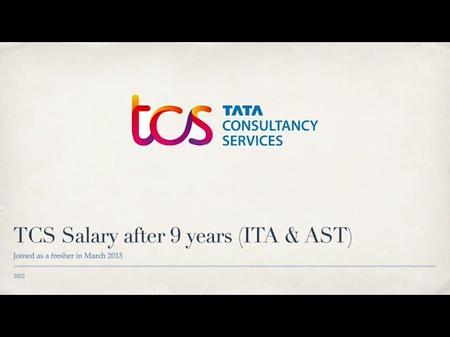 TCS Salary After 9 Years (Shocking Salary)