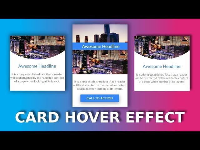 CSS Card Hover Effects | Html & CSS