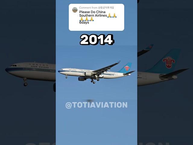 Evolution of China Southern Airlines  #aviation