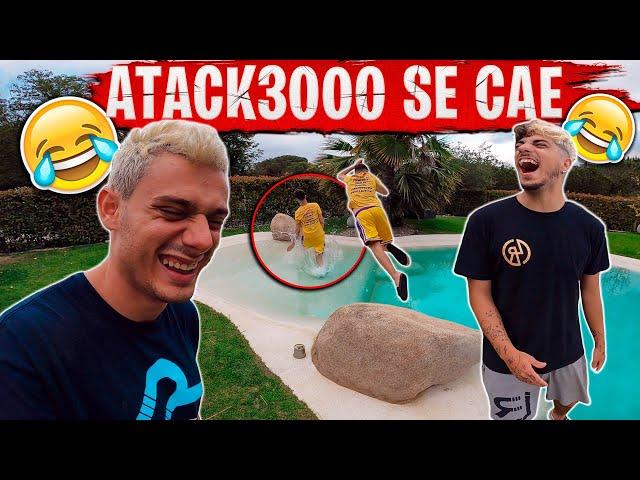 SI TE CAES PIERDES CON YOUTUBERS *ATACK3000 AL AGUA* | Parkour Vlog