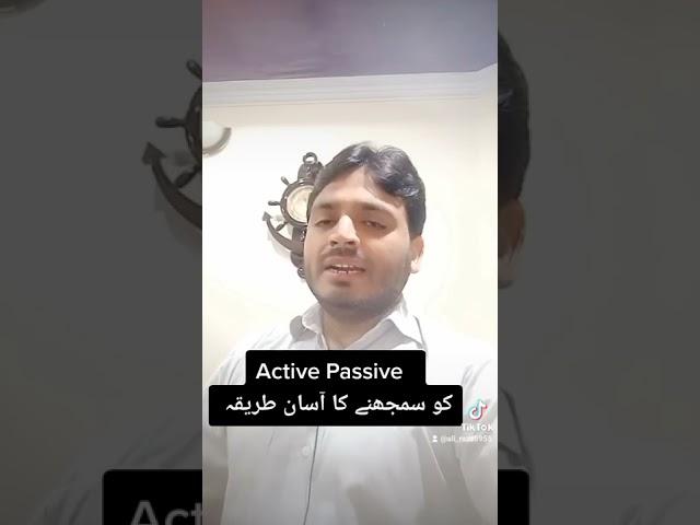 An easy way to learn Active Passive ...By Ali Raza Kazmi