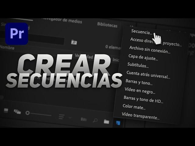 Como CREAR una SECUENCIA | Premiere Pro Tutorial