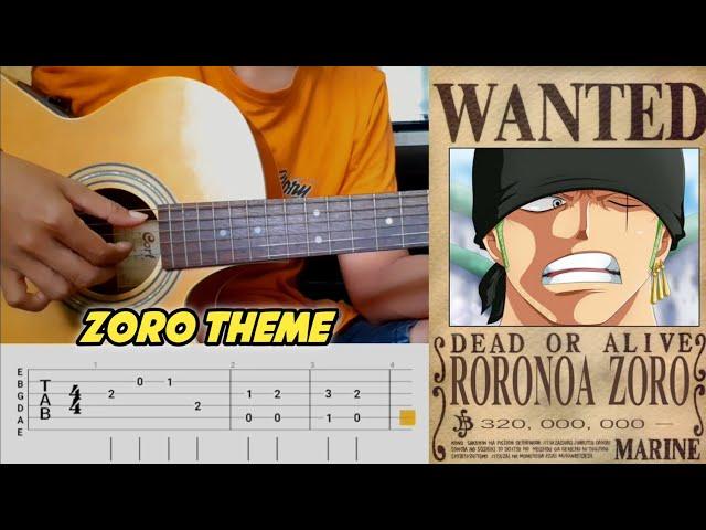 Zoro Theme - One Piece | Fingerstyle Guitar Tutorial TAB