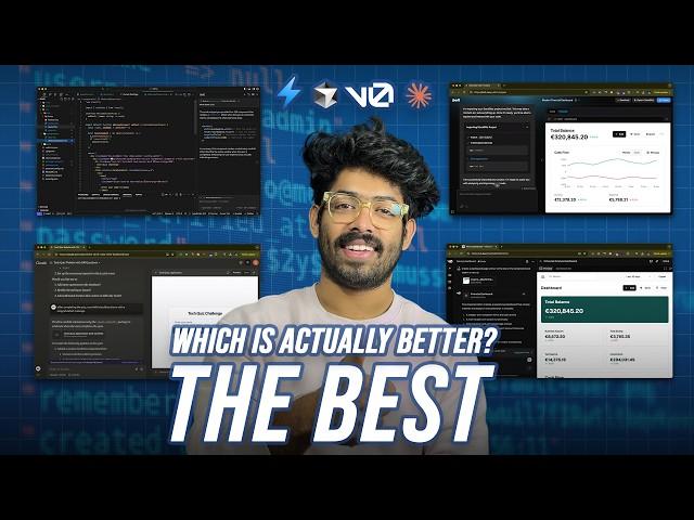 Best AI Coding Tools Compared - (Bolt.new vs v0 vs Cursor AI vs Claude) | Unbelievable!