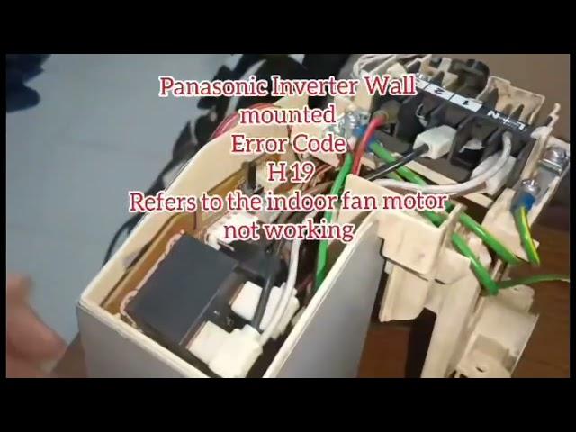 Panasonic wall mounted inverter Error Code H 19|Raccool Air-conditioning repair TutorialTv