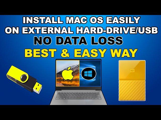 Install MacOS on Windows Easily NO Data Loss|Install MacOS on PC/Laptop from USB|Install High Sierra