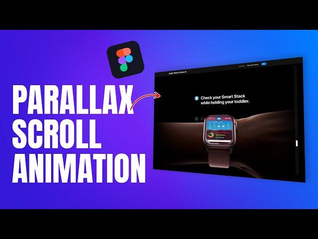 Apple Website's PARALLAX SCROLLING ANIMATION in Figma | Figma Tutorial