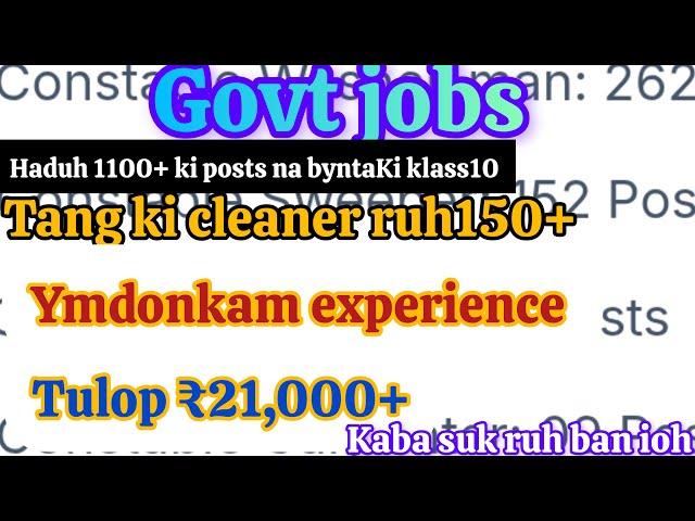 Laitkam cleaner 150+ bad KIWEI Jong Govt klass10 ₹21000+ no experience for cleaner post