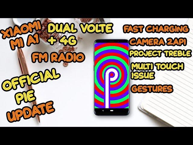 MiA1 Official Android 9.0 Pie Update with Dual 4g+ Volte, camera2api, EIS, Fast charging ?