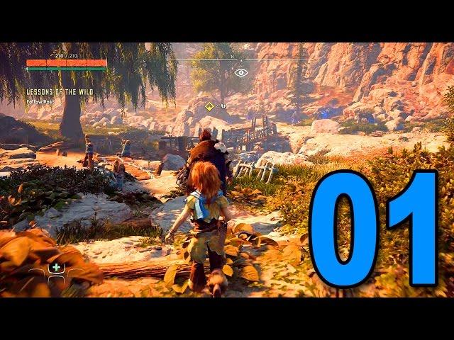 Horizon Zero Dawn - Part 1 - The Beginning (Playstation 4 Pro Gameplay)