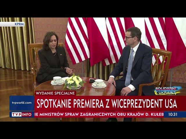 Wiceprezydent USA Kamala Harris: Potwierdzam zaangażowanie USA w zobowiązania wobec Polski 