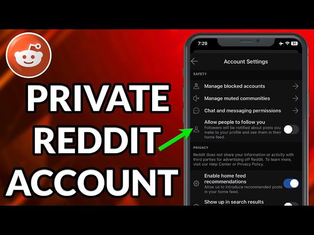 How To Private Reddit Account