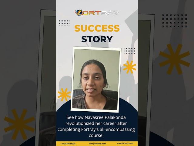 Witness how Navasree revolutionized her career journey after completing Fortray's  IT course!