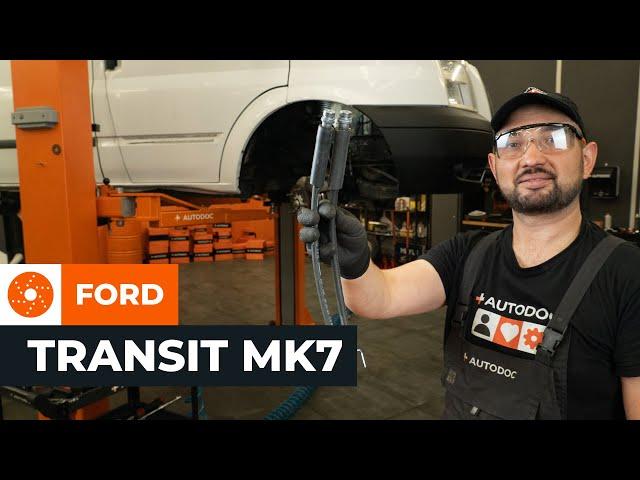 Kuinka vaihtaa etujarruletku FORD TRANSIT MK7 -merkkiseen autoon [AUTODOC-OHJEVIDEO]