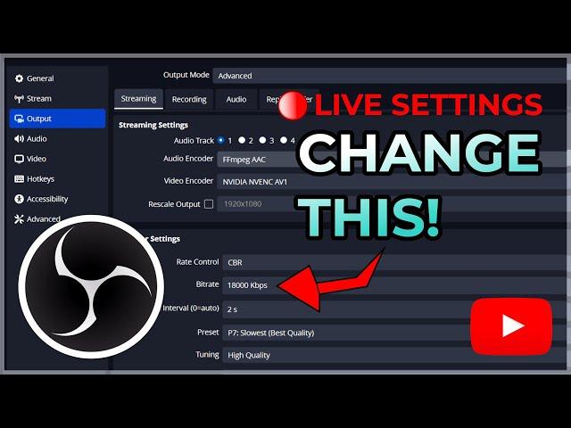 OBS Studio - BEST Streaming Settings for YouTube 2023!