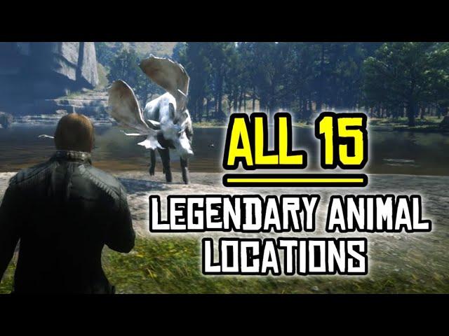 All 15 Legendary Animal Locations - Red Dead Redemption 2 #reddeadredemption #rdr2 #arthurmorgan