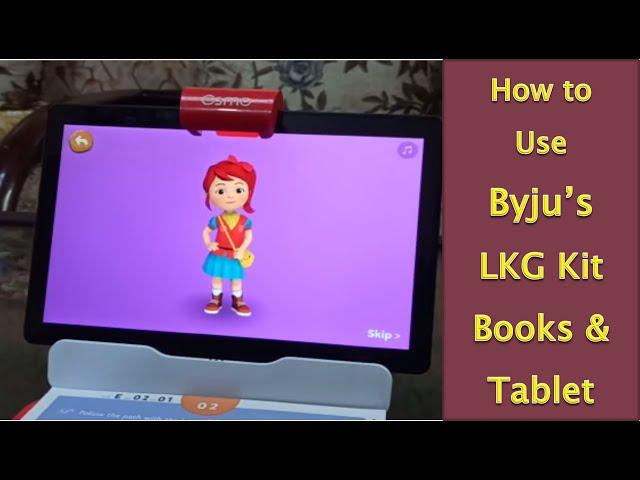 Byjus LKG Kit Usage | Byjus The Learning App | Byjus App Usage with Books | Working with Worksheets