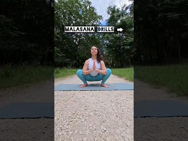 Malasana drills #asanapractice #yoga #malasana