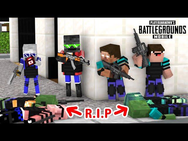 Herobrine vs Gangster Pubg Mobile Competition - Minecraft Animation