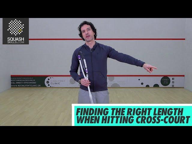 Squash tips: Finding the Right Length when hitting Cross-Court with Lee Drew