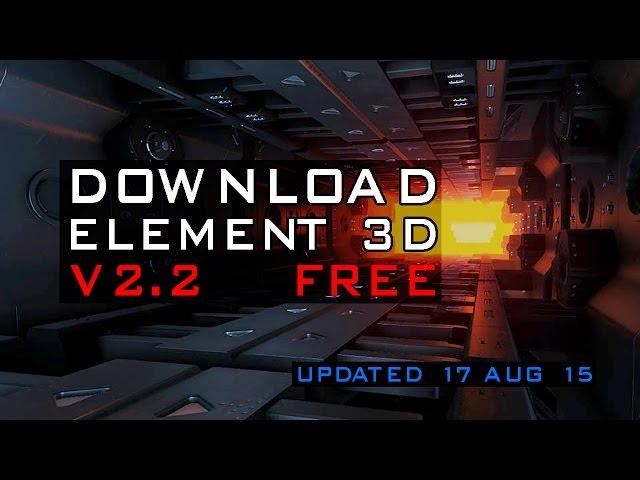 Download Free Element 3D V2.2 Updated Version + Install tutorial