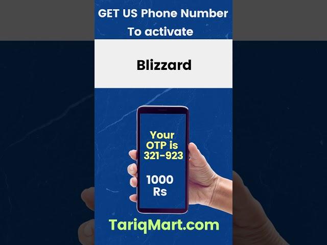 Get USA Number to Get OTP for blizzard account Activation