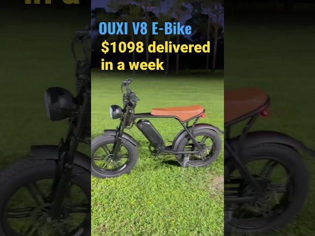 Ouxi V8 - cool & fun E-bike for $980 delivered 3-7 days