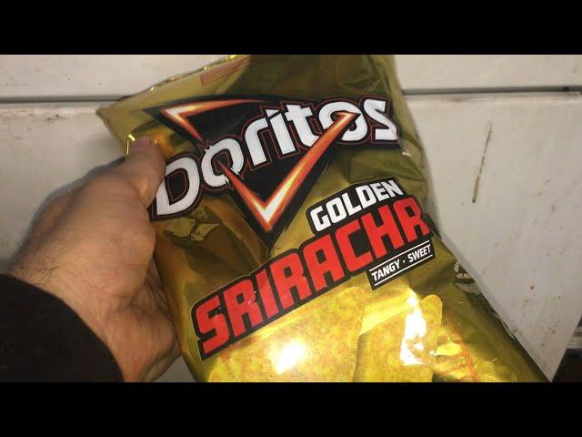 Mukbang at the Drier Lets try Doritos Golden Sriracha Tangy Sweet