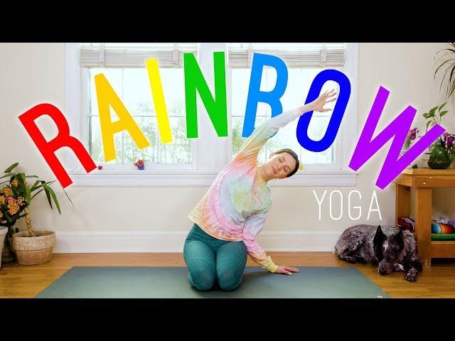 Rainbow Yoga  Yoga For All Ages!   17-Minute Yoga Practice