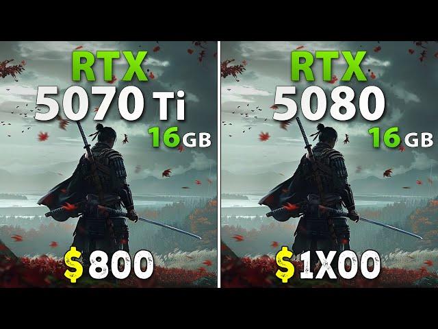 RTX 5070 Ti vs RTX 5080 - Test in 15 Games | 1440p