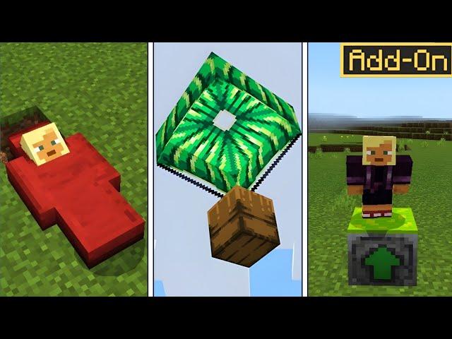 Top 5  survival mods minecraft  PE 1.21+/1.21.50+ Bedrock/PE (MCPE)  Bedrock