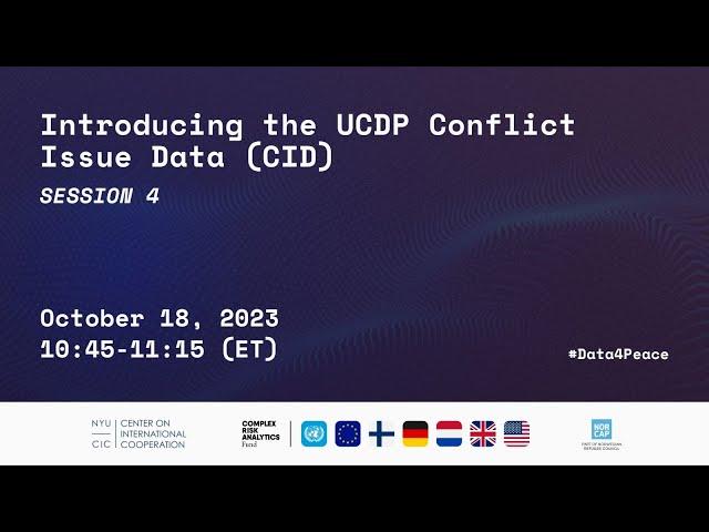 Introducing the UCDP Conflict Issue Data (CID)