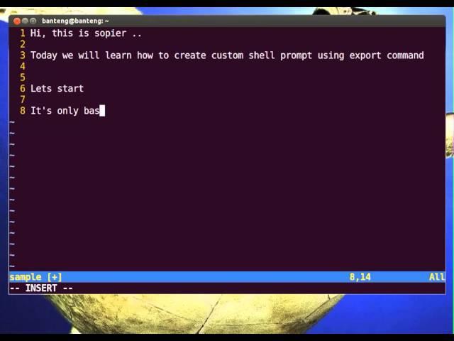 Bash Tutorial - Changing Linux Prompt with Export Command