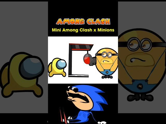 Mini Among Clash vs Minions I Among Us #amongusanimationmeme #animation