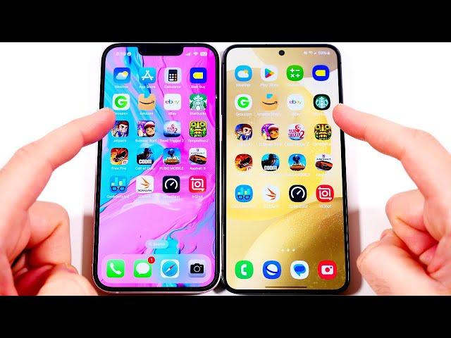 iPhone 13 vs Galaxy S24 Speed Test