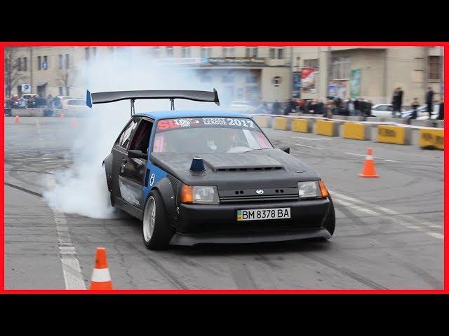 Заднеприводная  таврия 1102. АВТОЗВУК . Drift show .MOTO STUNT