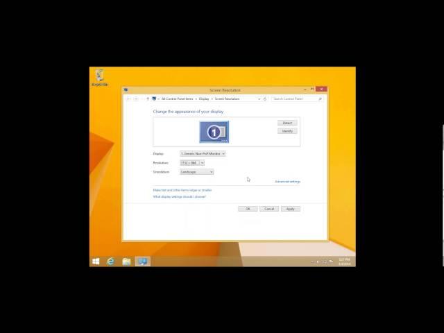 Windows 8.1 Screen Resolution - Change Your Display Settings to match your Monitor or Eyesight