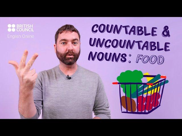 Countable and uncountable nouns: food. A Mini English Lesson