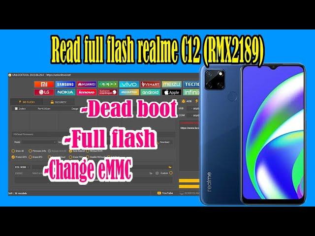 Read back || full flash || Dump file || Realme c12 (RMX2189)