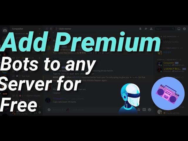 Add Premium Bots to your Discord Server for Free