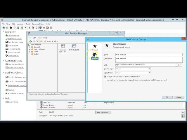 Cherwell Tutorial: How to Generate an Authentication Key for a Jira API Token