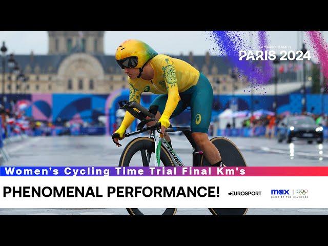 First Gold For Australia | Women's Cycling Time Trial Final Km's | Paris 2024 Olympics | #Paris2024