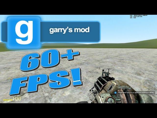 GMOD TUTORIAL: How To Fix Lag In GARRY'S MOD