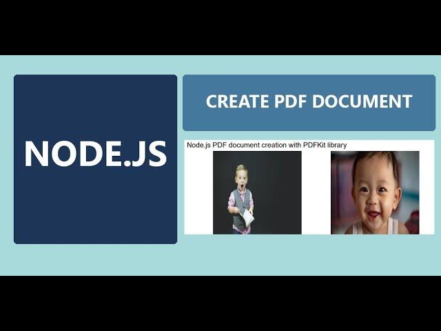 Node.js - Create PDF documents using PDFKit library