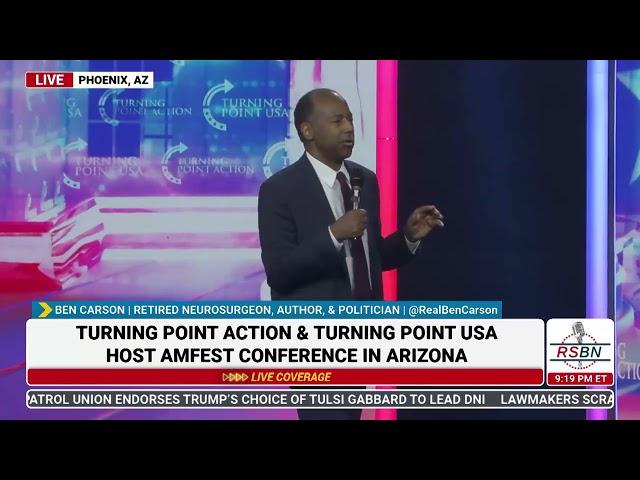 FULL SPEECH: Ben Carson Speaks at TPUSA's America Fest Conference: Day One - 12/19/24