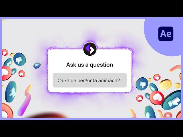 Criando caixa de perguntas animada para o instagram - Tutorial de After Effects